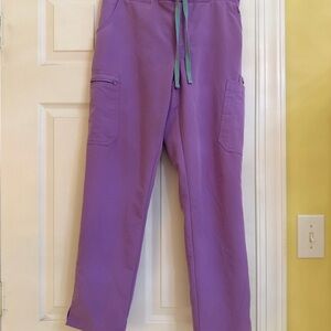 Figs purple technical scrub pants size S